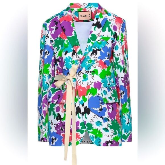Plan C NWT Floral Print Jacket - Picture 1 of 3